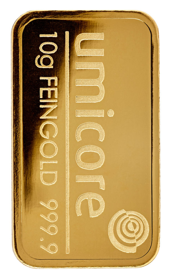 Штампованный слиток Umicore 10 г