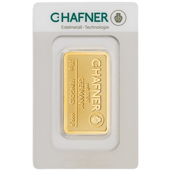 Штампованный слиток C. Hafner 20 г