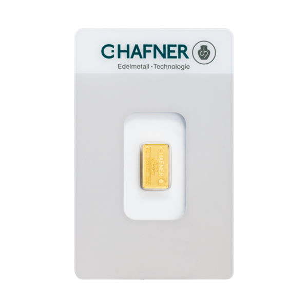 Штампований злиток C. Hafner 2 г