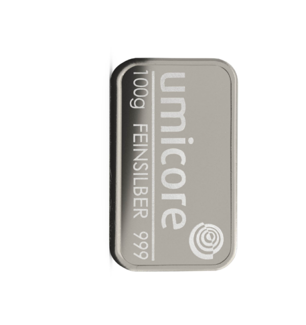 Штампованный слиток Umicore 100 г