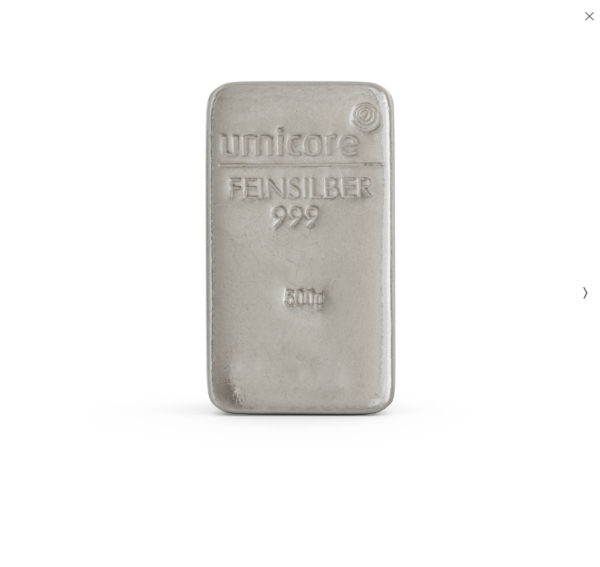 Литой слиток Umicore 500 г